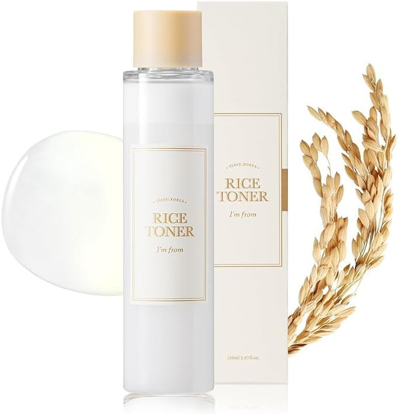 [] Rice Toner, 5.07 Fl Oz | Milky Toner for Glowing Skin, 77.78% Rice Extract from Korea, Glow Essence with Niacinamide, Hydrating for Dry Skin, Alcohol-Free, Fragrance-Free, Glass Skin