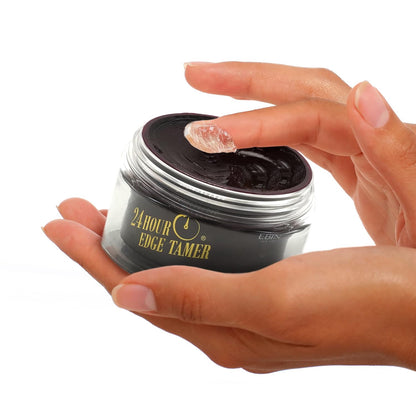 24 Hour Edge Tamer - Extreme Firm Hold (0.5Oz/ 15Ml) - No Flaking, White Residue, Shine and Smooth Texture with Argan Oil and Castor Oil