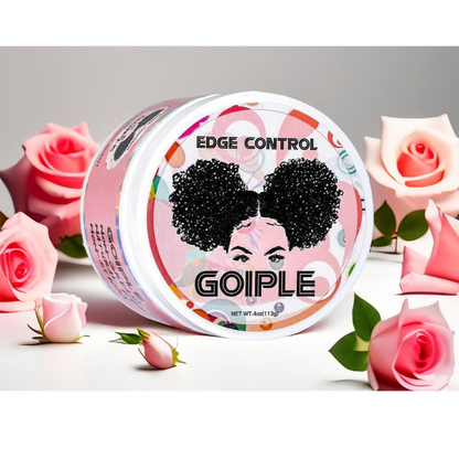 Edge Control Wax - Tenue forte pour contrôler les bords - non grasse, lissante et parfumée à la fraise 4Oz