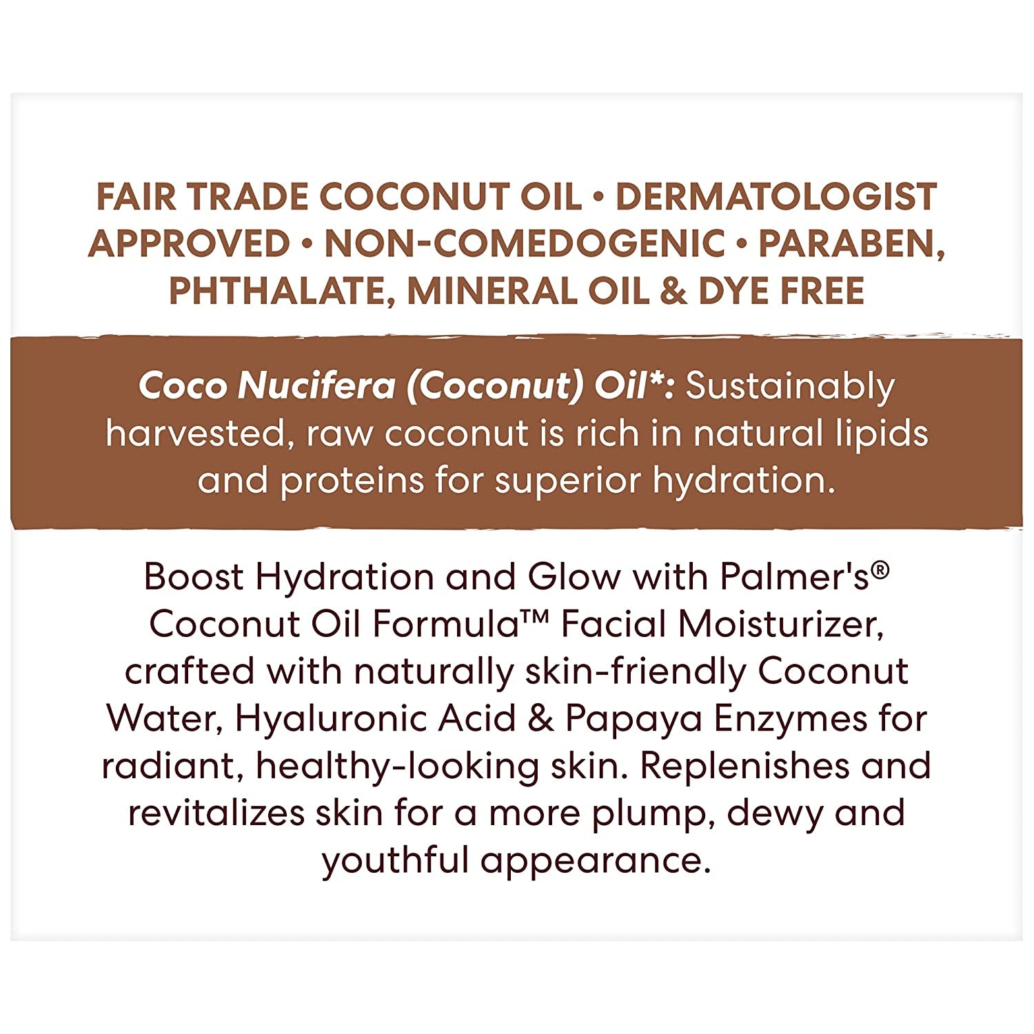 Palmer’S Coconut Oil Formula Coconut Water Face Moisturizer, 1.7 Ounce Jar