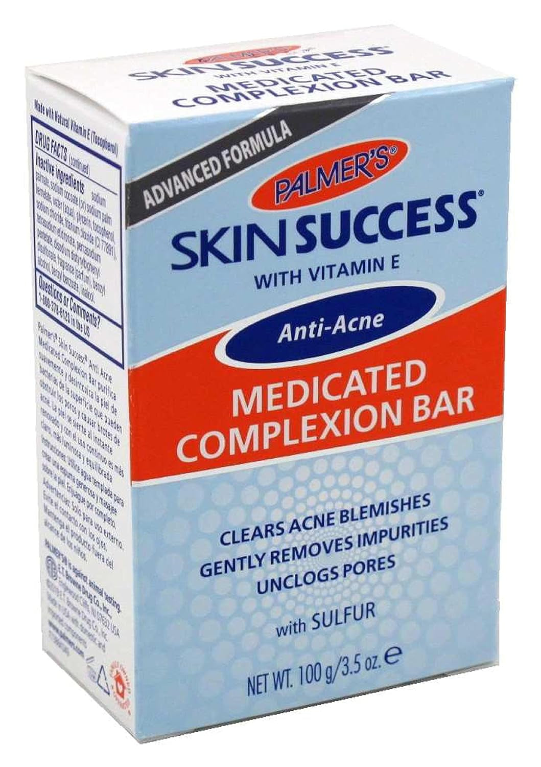 Skin Success Anti-Acne Medicated Complexion Bar - 3.50 Oz