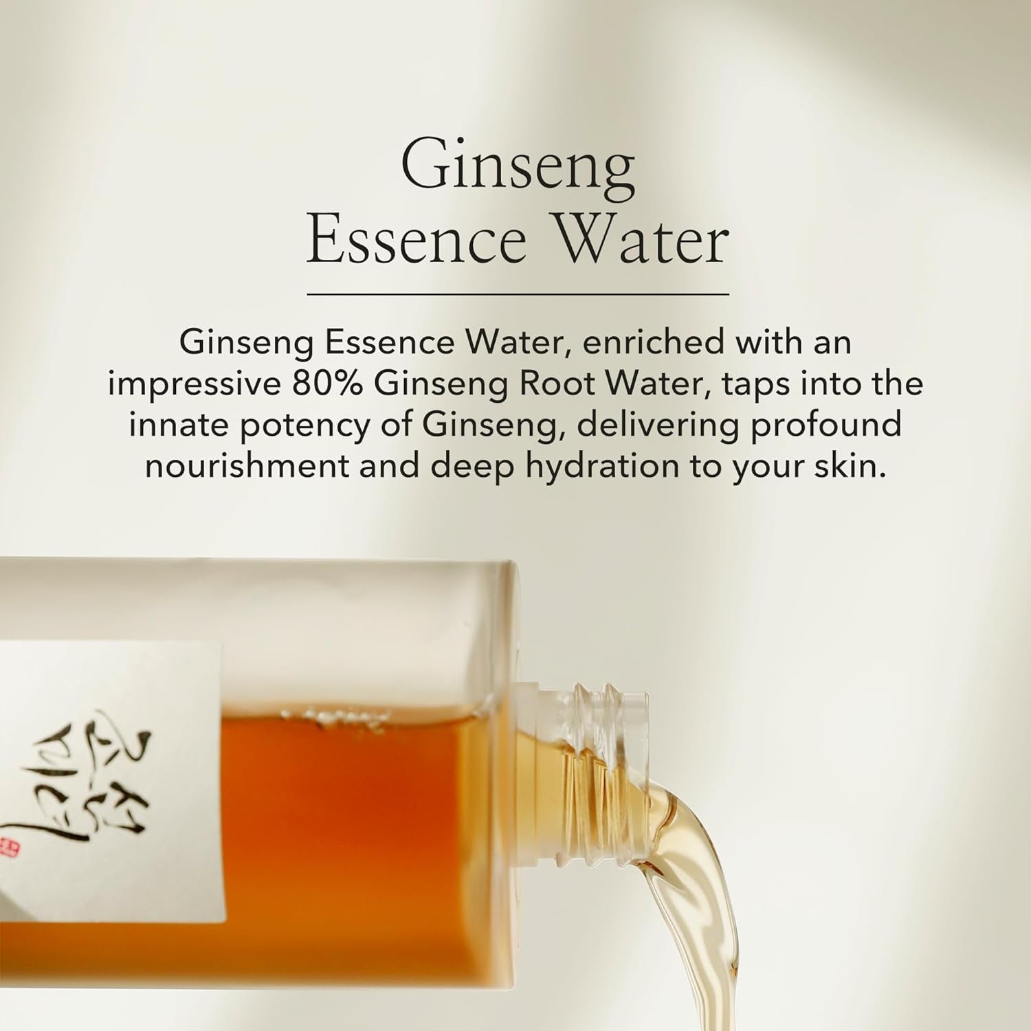 Ginseng Essence Water Hydrating Face Toner for Dry, Dull Skin. Korean Moisturizing Skin Care for Men and Women 150Ml, 5 Fl.Oz