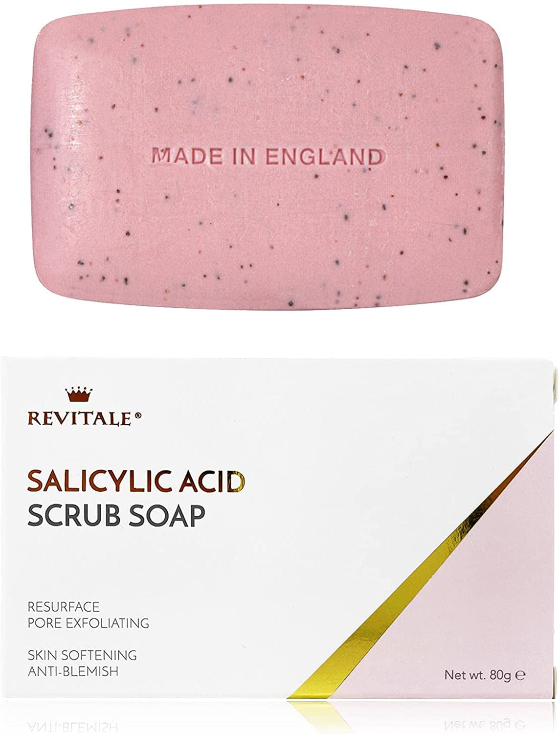 Salicylic Acid Scrub Soap, Pore Exfoliating, Softening Skin, Anti-Blemish