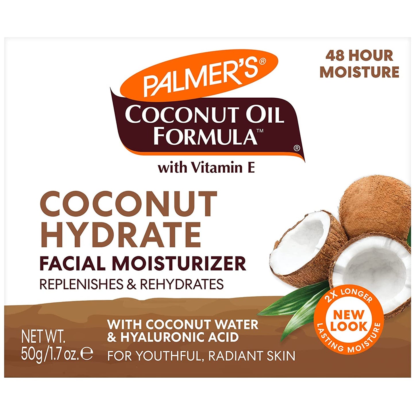 Palmer’S Coconut Oil Formula Coconut Water Face Moisturizer, 1.7 Ounce Jar